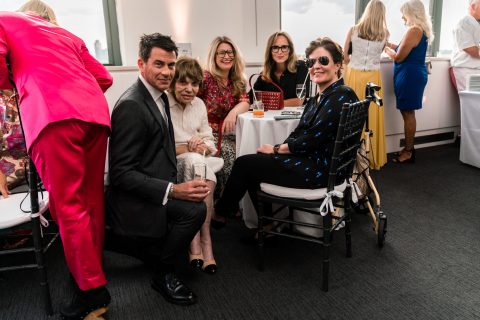 Kara Swisher, her gorgeous mom Lucky, George Hahn, and Chely Wright celebrating at the CCAs